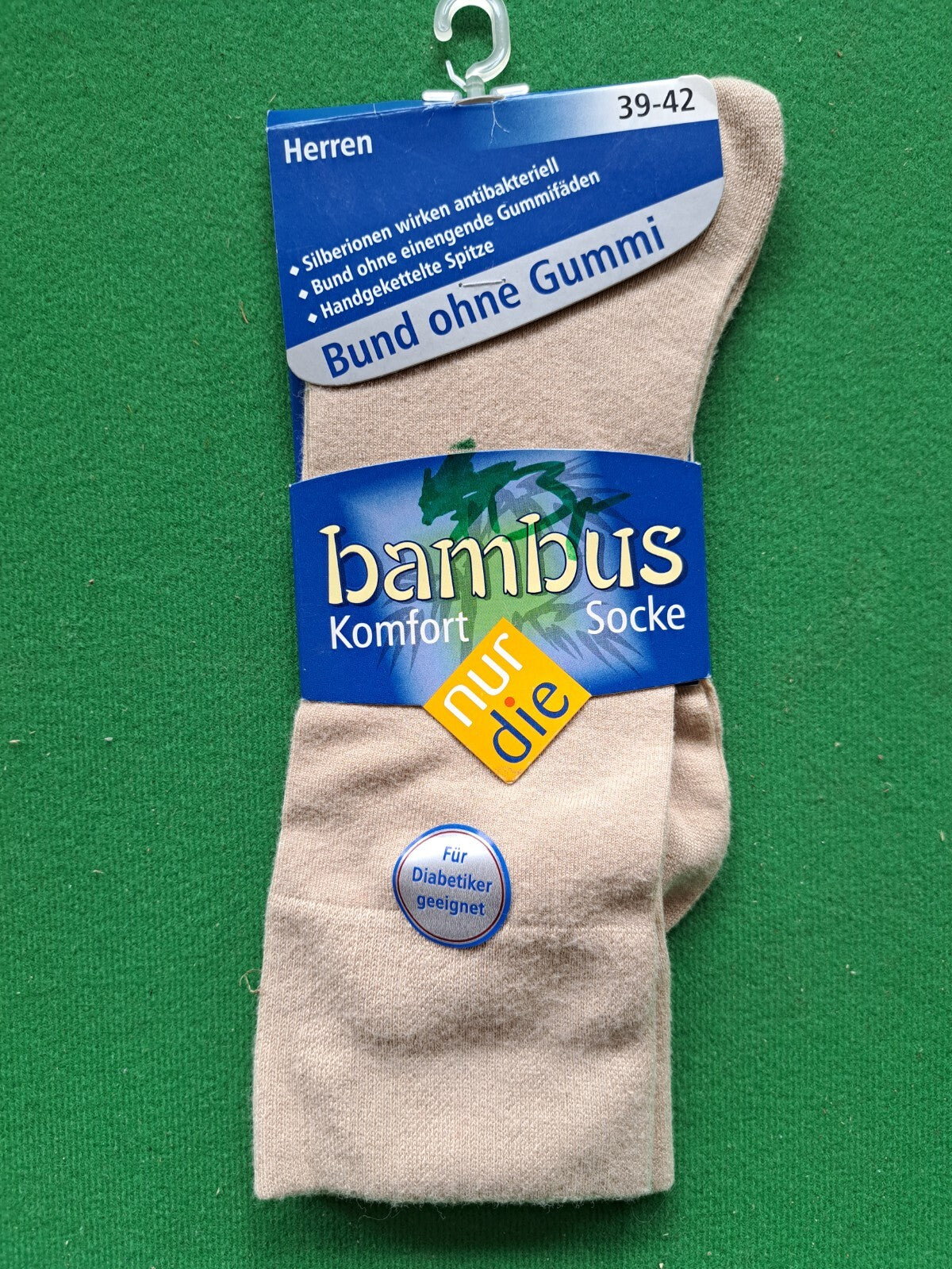Nur Die, bambus Komfort Socken, Herren 39-42